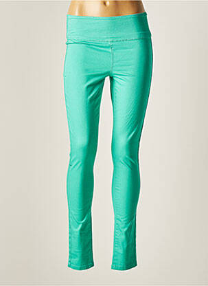 Pantalon slim vert PIECES femme