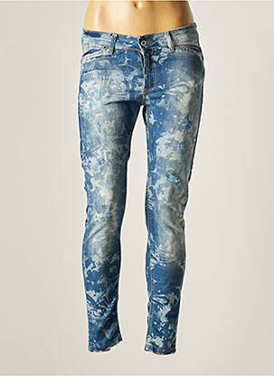Jeans coupe slim bleu DE ANGELIS femme