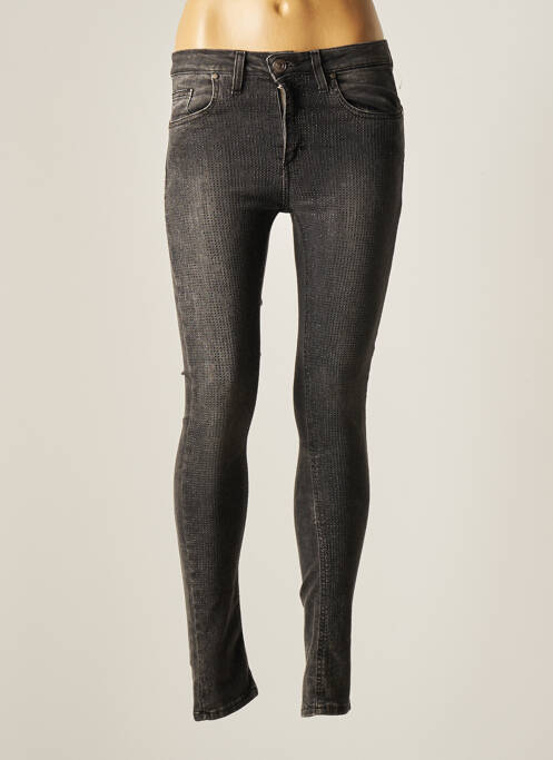Jeans skinny gris ASTRID BLACK LABEL pour femme