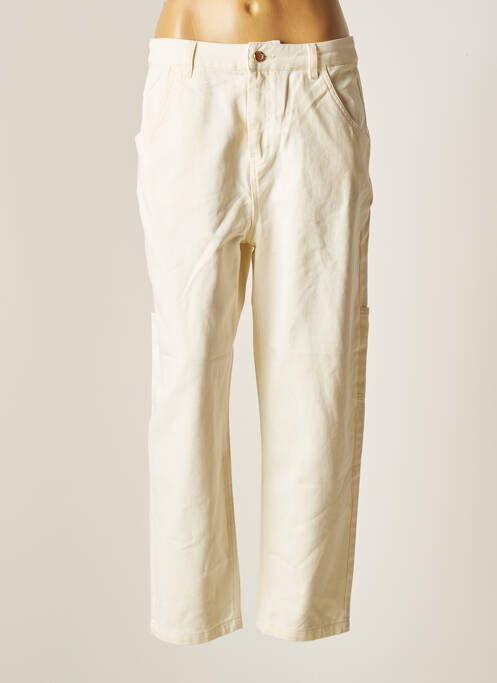 Pantalon droit beige ONLY pour femme