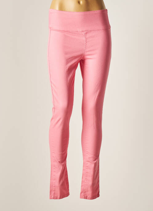 Pantalon slim rose PIECES pour femme