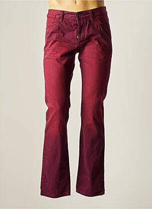 Jeans coupe droite rouge EDC pour homme