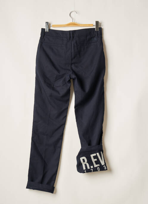 Pantalon chino bleu R.EV 1703 BY REMCO EVENPOEL  pour homme