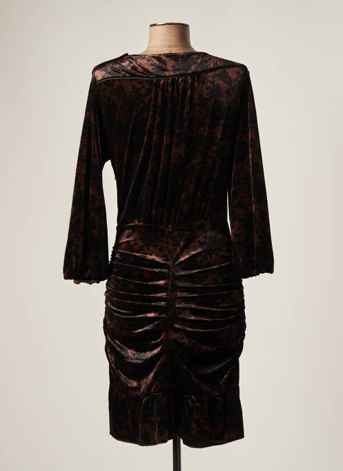Robe mi-longue marron DEUX. BY ELINE DE MUNCK pour femme