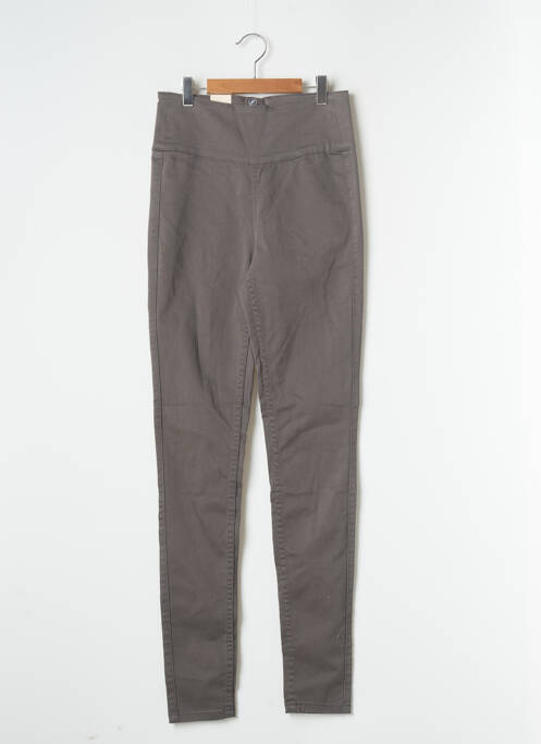 Pantalon slim gris PIECES pour femme