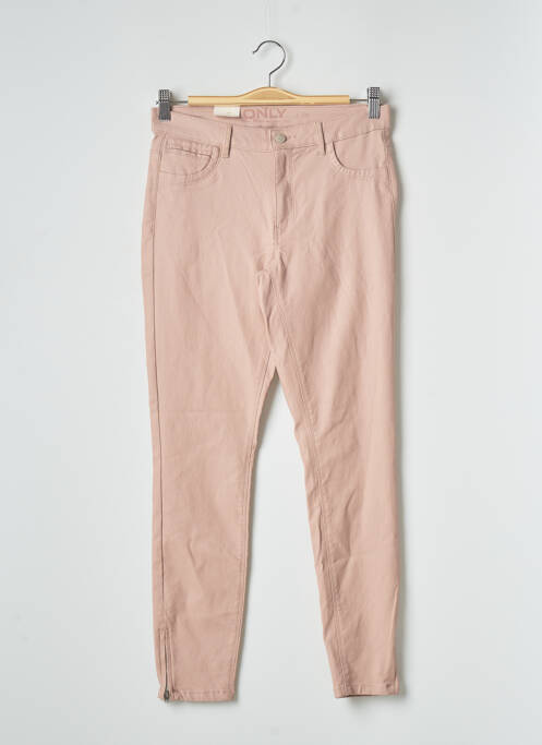 Pantalon slim rose ONLY pour femme