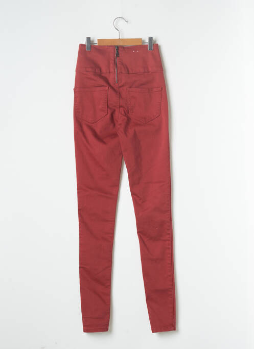 Pantalon slim rouge PIECES pour femme