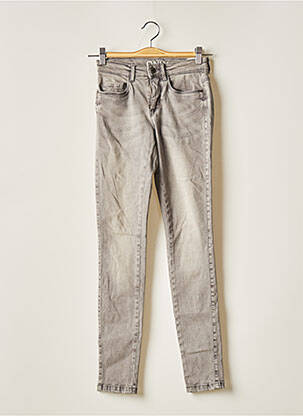 Jeans coupe slim gris ONLY femme