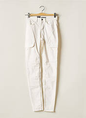 Pantalon slim blanc PIECES pour femme seconde vue