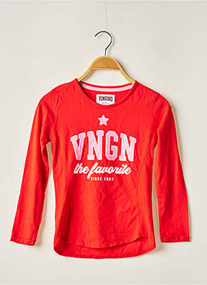 T-shirt rouge VINGINO pour fille