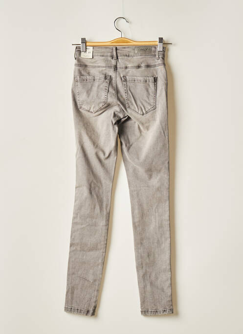 Jeans coupe slim gris ONLY pour femme
