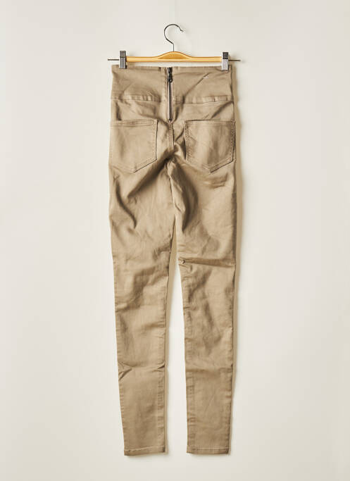 Pantalon slim beige PIECES pour femme