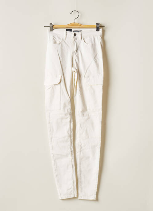 Pantalon slim blanc PIECES pour femme