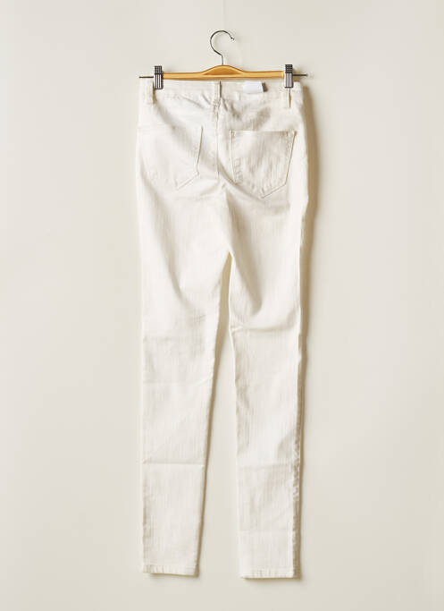 Pantalon slim blanc VERO MODA pour femme