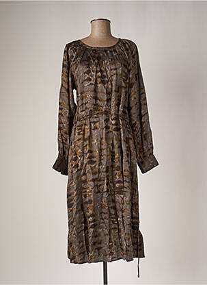 Robe mi-longue gris NÜ femme