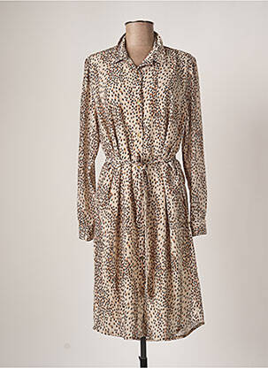 Robe mi-longue beige BELLITA femme