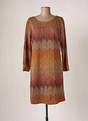 Robe courte marron BELLITA femme