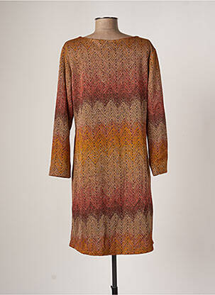 Robe courte marron BELLITA femme
