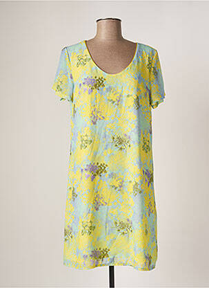 Robe courte jaune BELLITA femme