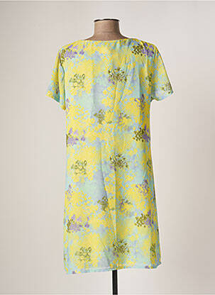 Robe courte jaune BELLITA femme