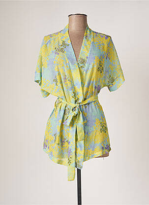 Veste kimono jaune BELLITA femme