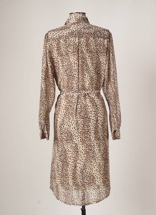 Robe mi-longue beige BELLITA pour femme