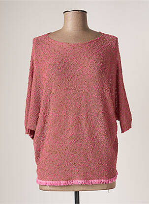Pull tunique rose BELLITA femme