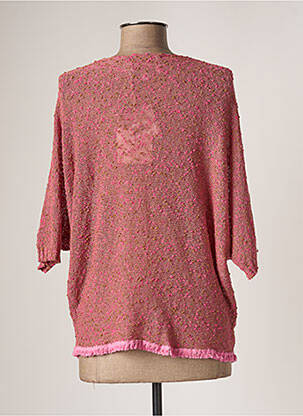 Pull tunique rose BELLITA femme