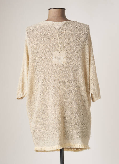 Pull tunique beige BELLITA pour femme