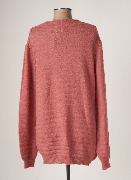 Pull tunique rose BELLITA pour femme