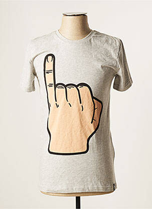 T-shirt gris MUSKETON homme