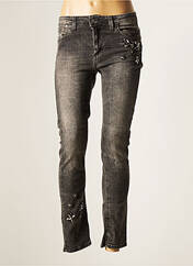 Jeans coupe slim gris ASTRID BLACK LABEL pour femme seconde vue