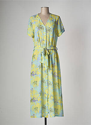 Robe longue jaune BELLITA femme