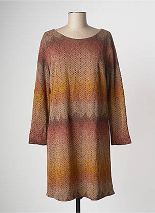 Robe courte marron BELLITA femme