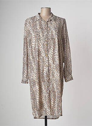 Robe mi-longue beige BELLITA femme