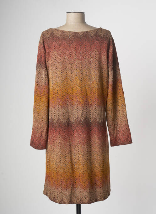 Robe courte marron BELLITA pour femme