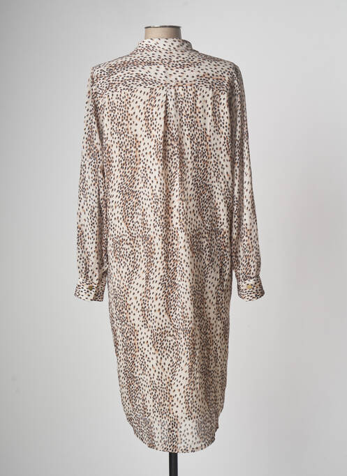 Robe mi-longue beige BELLITA pour femme