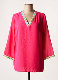 Tunique manches longues rose BELLITA femme
