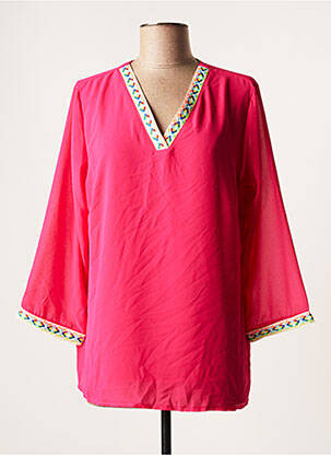 Tunique manches longues rose BELLITA femme