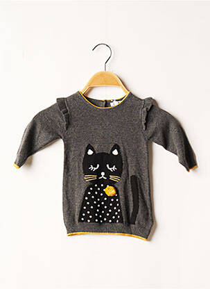 Robe mi-longue gris ABSORBA fille