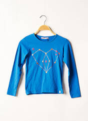 T-shirt bleu FRENCHY KIDS pour fille seconde vue