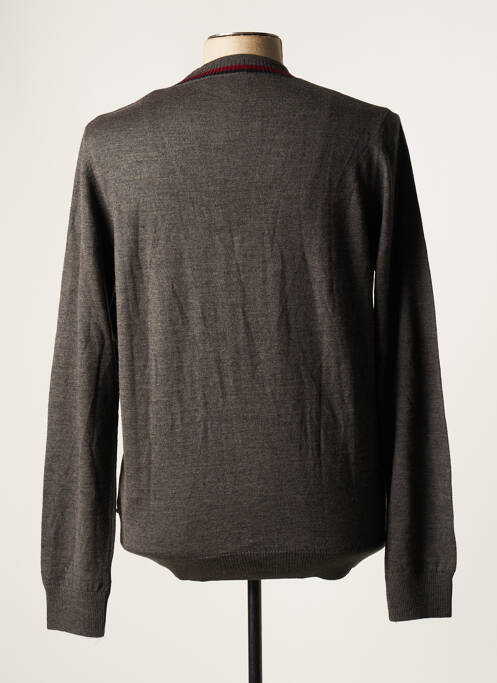 Gilet manches longues gris L'IMPECCABLE MARCEL pour homme