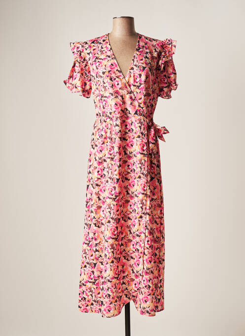 Robe longue rose KILKY pour femme