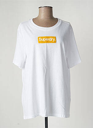T-shirt blanc SUPERDRY pour femme