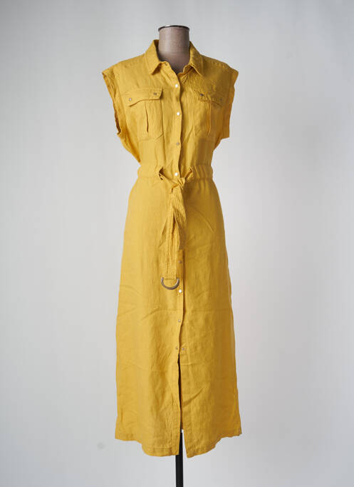 Robe longue jaune 7 SEASONS pour femme