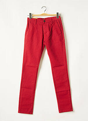 Pantalon chino stretch taille normale rouge URBAN RAGS homme