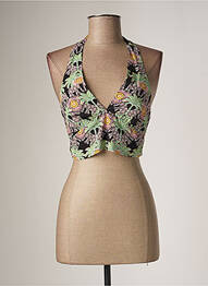 Top coupe cintrée sans manche noir MOLLY BRACKEN femme