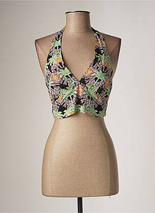 Top coupe cintrée sans manche noir MOLLY BRACKEN femme