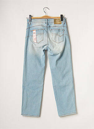 Jeans coupe droite effet usé délavé taille normale bleu FRACOMINA femme