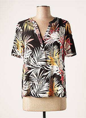 Blouse manches courtes manches courtes noir S.OLIVER femme